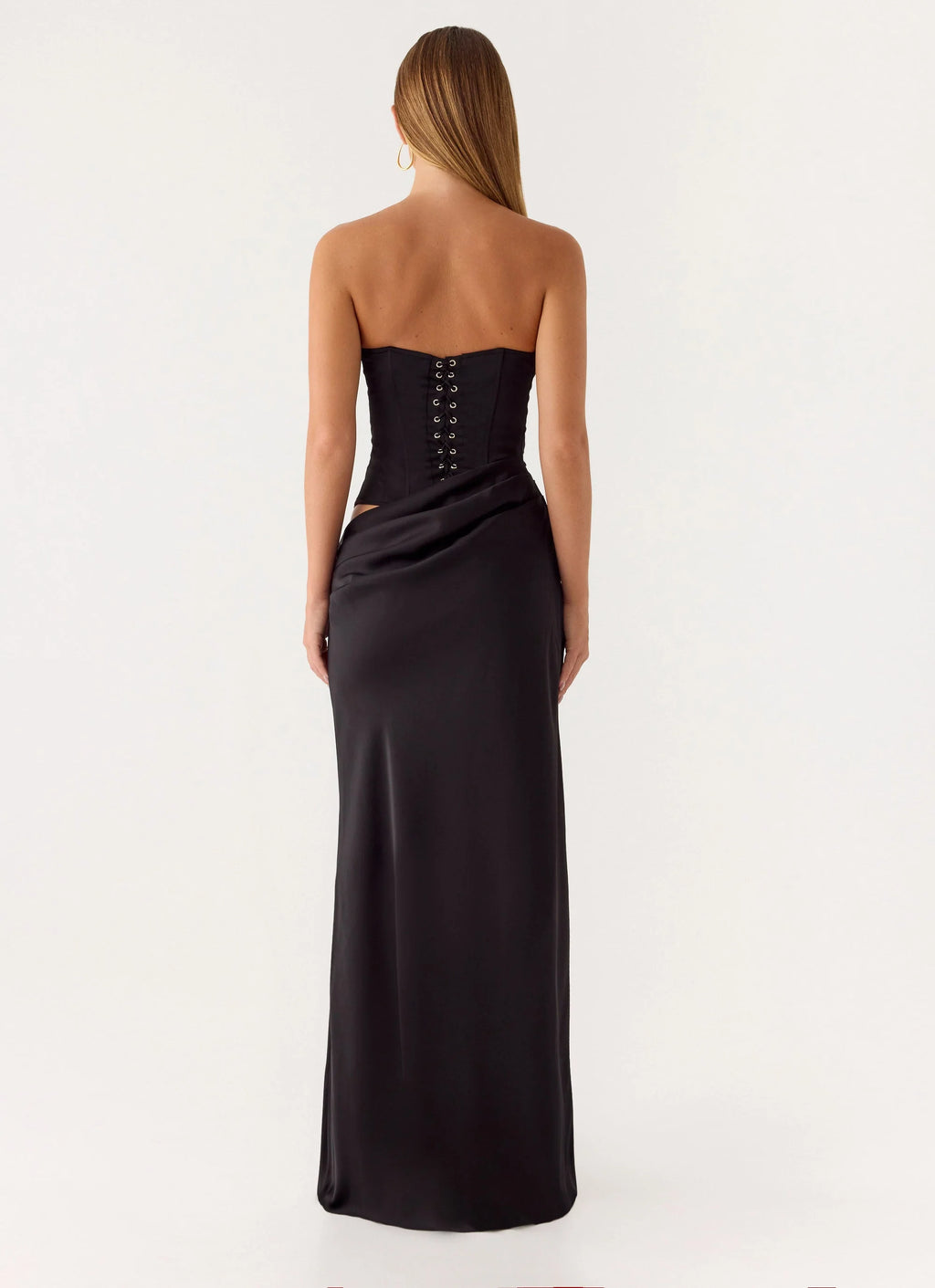 Emory Corset Maxi Dress - Black