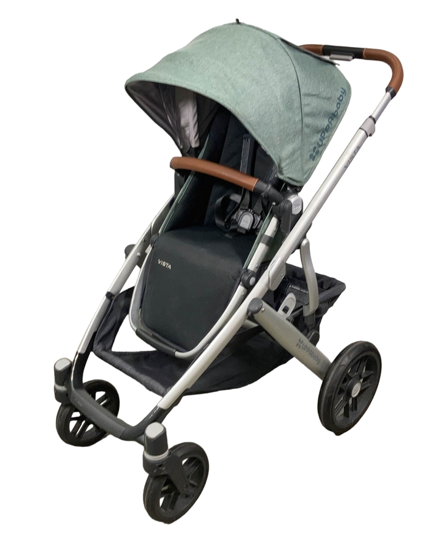 Shop UPPAbaby VISTA Stroller, Emmett (Green Melange), 2019 at GoodBuy Gear
