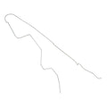 1966 Chevrolet Chevy II/Nova/SS Factory 4/6CYL (PS Routing) 5/16" Main Fuel Line 1pc, OE Steel