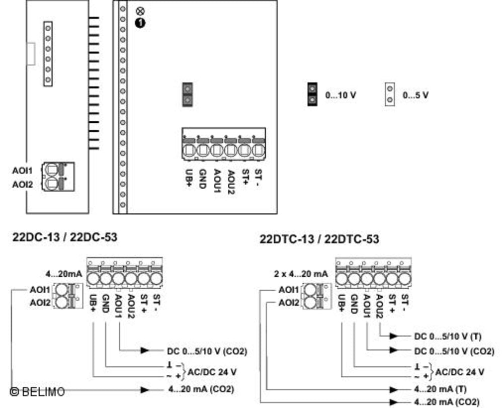 Belimo Kanalsensor CO2 22DC-13