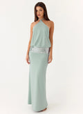 Marcie Halter Maxi Dress - Mint