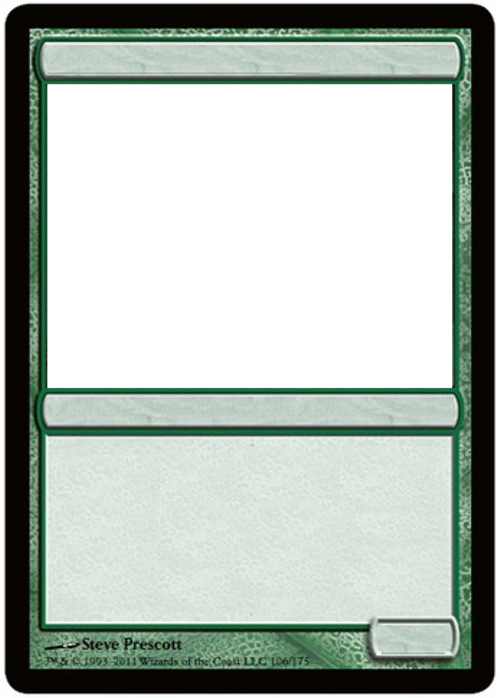 MTG Blank green card. by GrowlyDave on DeviantArt