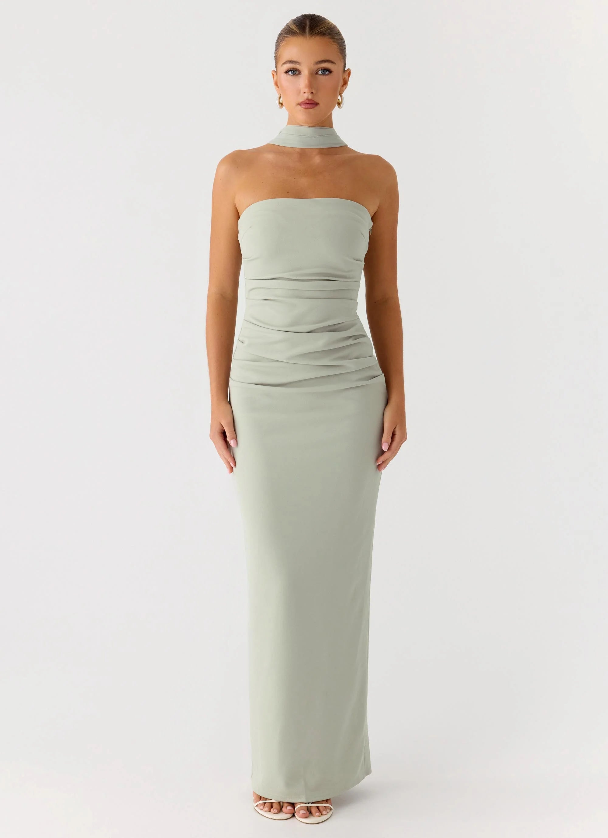 Libra Maxi Dress - Pastel Sage