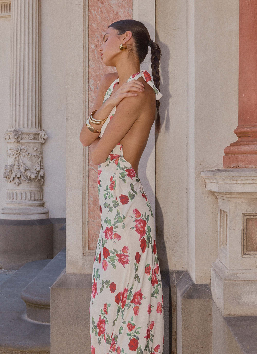 Maryk Maxi Dress - Ivory Bloom