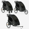 Luxus-Fahrradanhänger 1-Personen-Multifunktions-Fahrradanhänger Kinderwagen Laufkinderwagen Leichtbaurahmen
