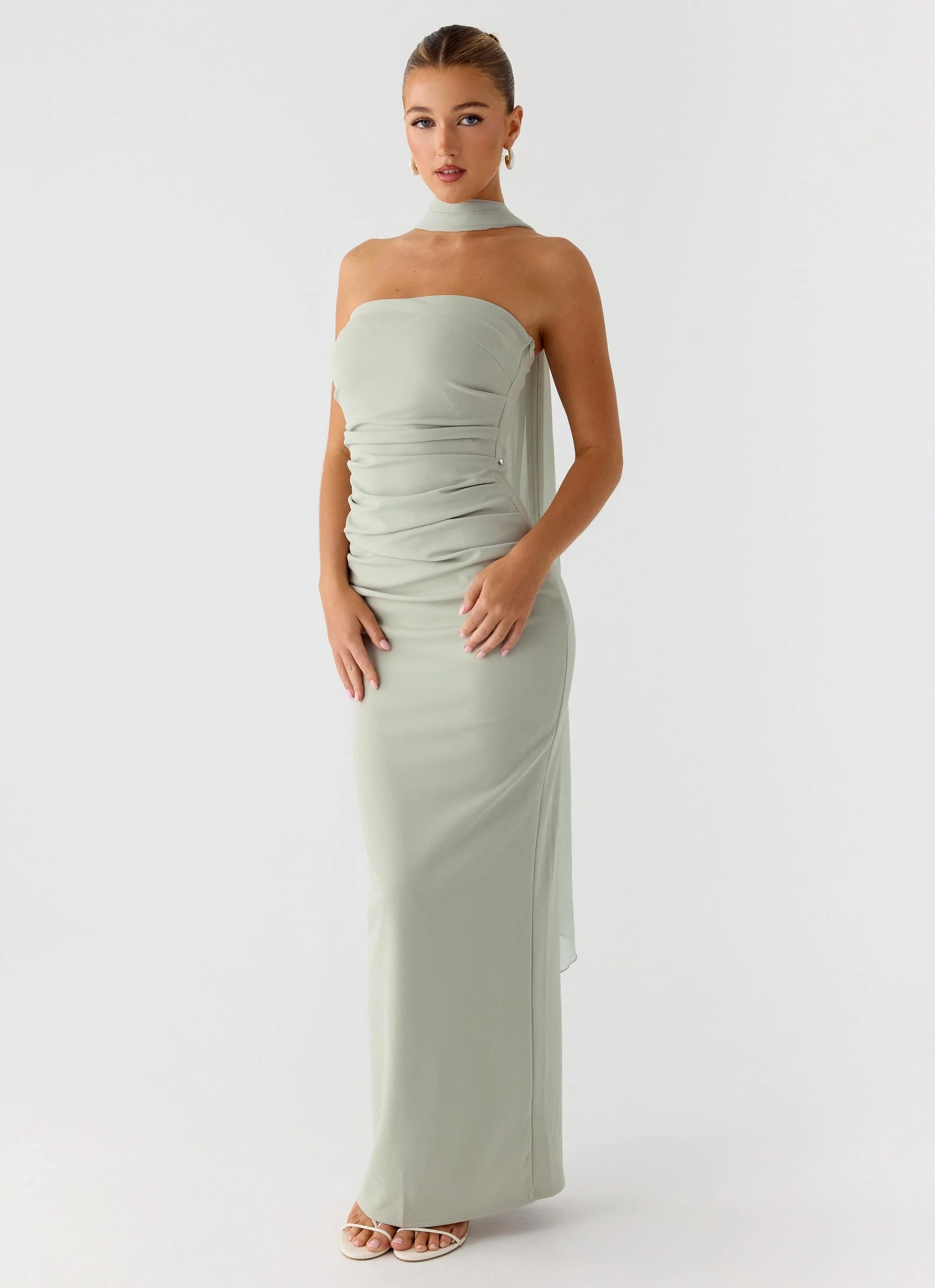 Libra Maxi Dress - Pastel Sage