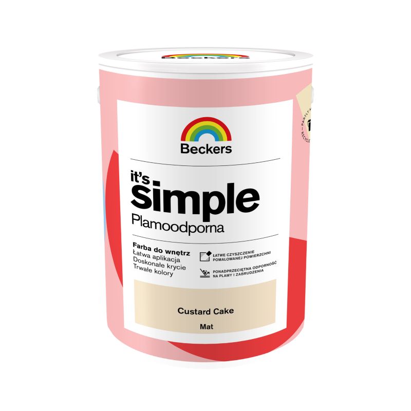 Beckers It's Simple farve i custard cake, 5 l