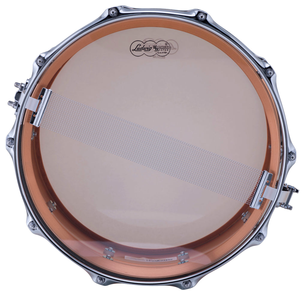 Ludwig Copperphonic 6.5x14" Smooth Shell Kit Copper Snare Drum Tube Lugs LC662T | NEW | Made in the USA | Authorized Dealer