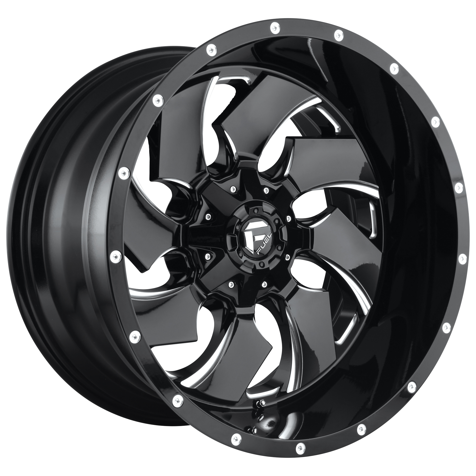 CLEAVER 20x8.25 8x200.00 GLOSS BLACK MILLED (-176 mm) - Tires and Engine Performance