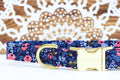 Rifle Paper Company Blue Floral Dog Collar