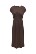JDY - Jdyrebekka Life S/S Midi Dress - 5057766 Chocolate Brown