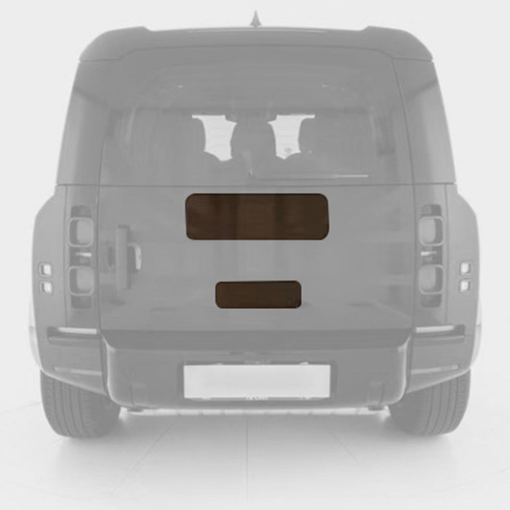 Land Rover Defender with Spare Wheel Cover installed