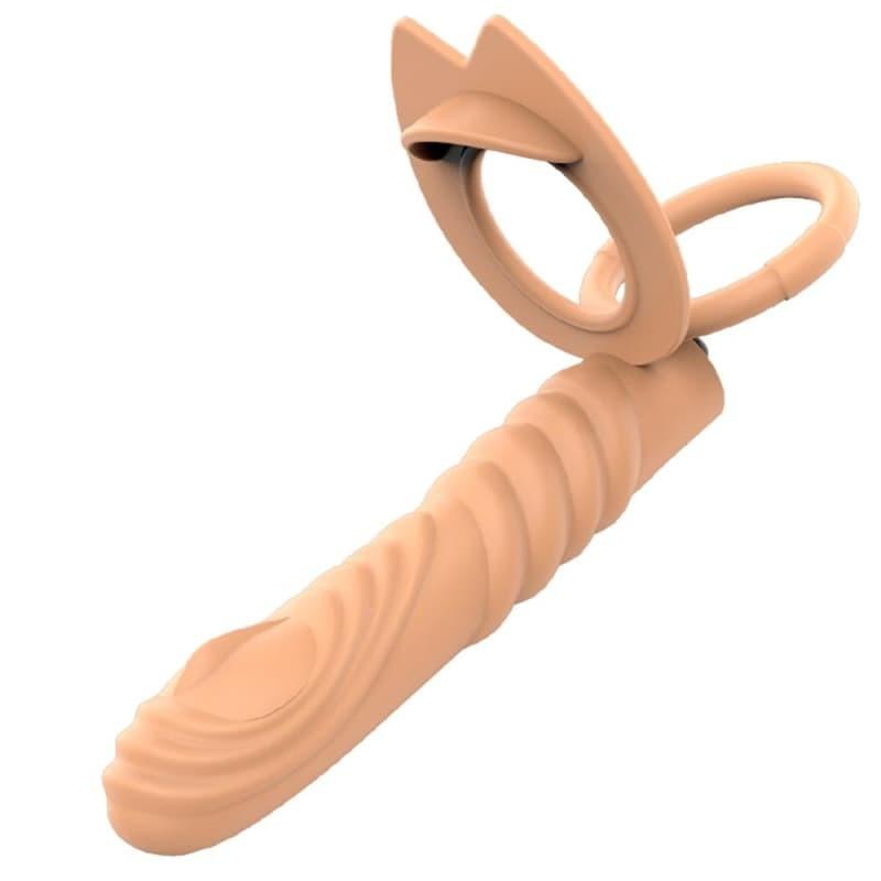 Le Plug Anal Silicone anneau gode beige