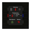 MDT KNX-Tastsensor Smart 86 BE-TAS86T06.02 – Temperatursensor, schwarz matt