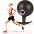 MRIMIN Anal Plug Black MRIMIN Inflatable Butt Plug with Detachable Needle & Anal Sex Toys for Man and Women-Steel Ball Included