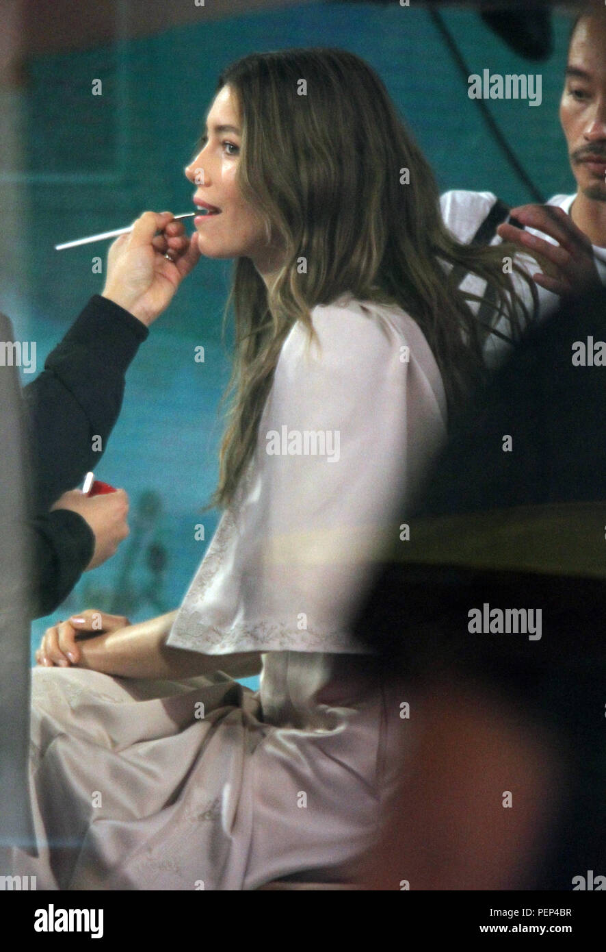 New York, NY, USA. 16th Aug, 2018. Jessica Biel at Today Show to talk about  the new season of USA Networks' The Sinner in New York. August 16, 2018  Credit: Rw/Media Punch/Alamy
