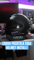 Cardo Packtalk Edge Install on Shoei RF-1400! 😮‍💨 #shorts #cardo #biker