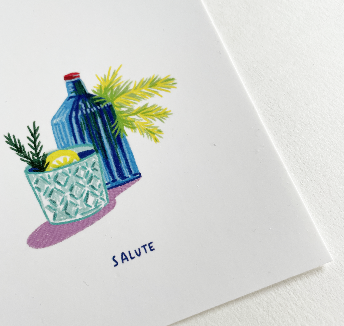 petrahilber - Postkarte "Salute" (5 Stück)