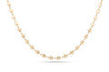 23.5'' 18k Yellow Gold Celestial Star Link Chain Necklace (18.80g.)