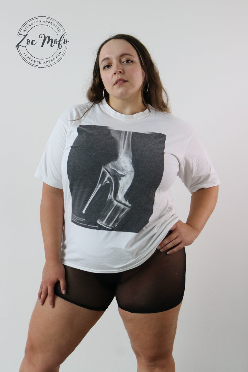Rolling Oversized Edge T-Shirt - White