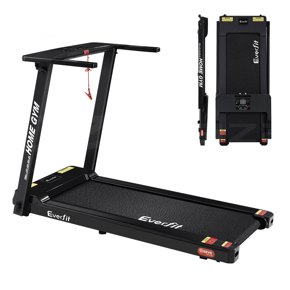 Everfit Electric Treadmill Home Gym Exercise Running Machine Fitness Equipment Compact Fully Foldable 420Mm Belt Black