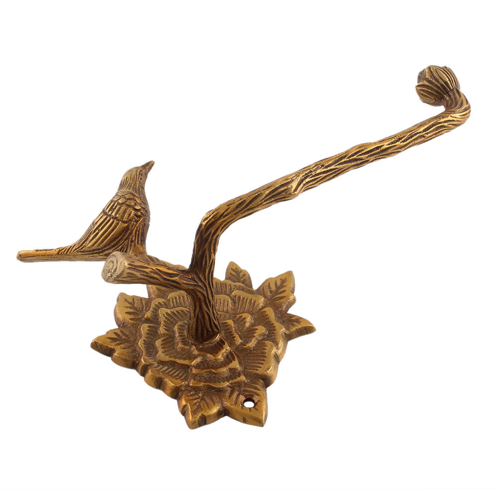 Toalettpapirholder m/Fugl, Messing