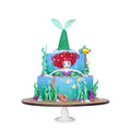 Pastel Princess Ariel de La Sirenita con figuras 3D L'Autrichienne CDMX