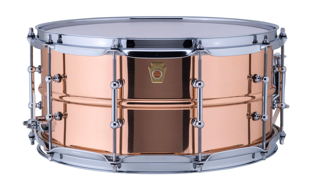 Ludwig Copperphonic 6.5x14" Smooth Shell Kit Copper Snare Drum Tube Lugs LC662T | NEW | Made in the USA | Authorized Dealer