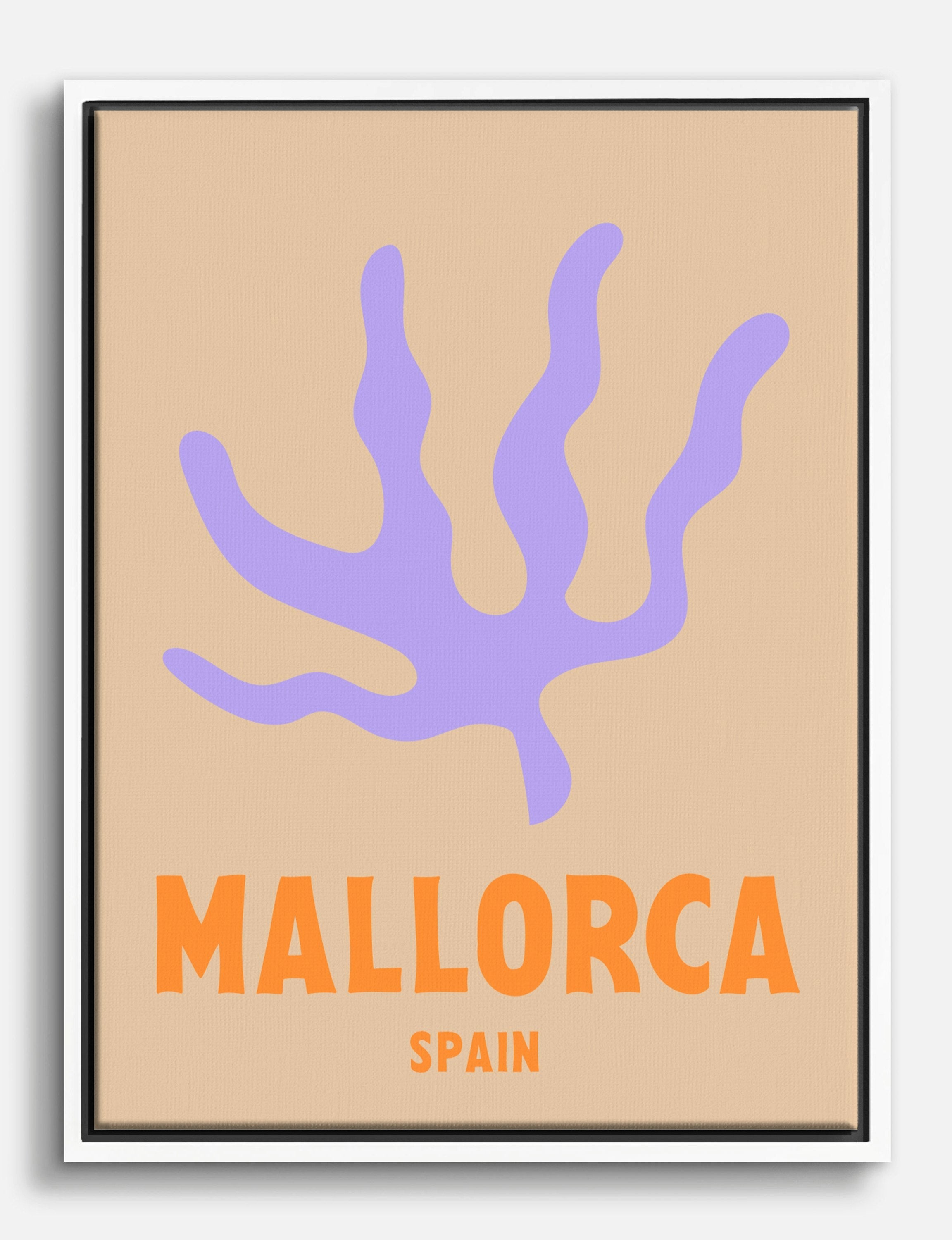 Mallorca Coastal Vibes Canvas Print White