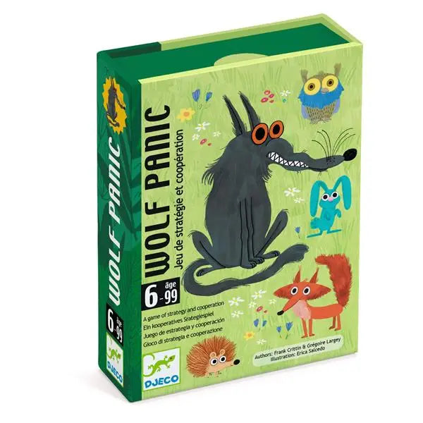 Boîte du jeu de société Wolf Panic - 1-4 joueurs, 15 min, 6 ans+ | AdventureBox
