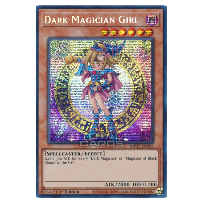 Yu-Gi-Oh! - 2022 Tin of the Pharaoh's Gods - Dark Magician Girl (Prismatic Secret Rare) MP22-EN268